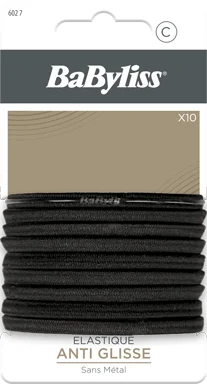 BaByliss hårstrikker anti-skli sorte 10 stk v:9750667 BaByliss hårstrikker anti-skli sorte 10 stk v:9750667