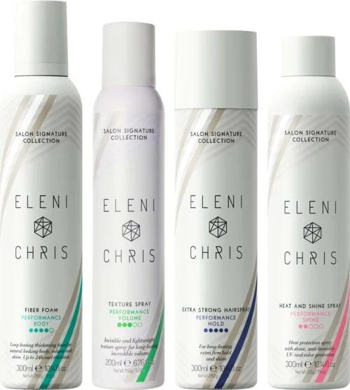 Eleni&Chris Bundle Fiber Foam 300 ml & Hairspray 300 ml & Heat Spray 300 ml & Texture Spray 300 ml v:5952620 Eleni&Chris Bundle Fiber Foam 300 ml & Hairspray 300 ml & Heat Spray 300 ml & Texture Spray 300 ml v:5952620