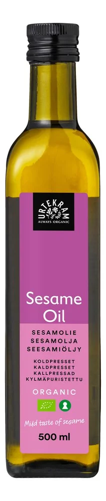 Urtekram Food Sesamolje kaldpresset – 500 ml v:5103255 Urtekram Food Sesamolje kaldpresset – 500 ml v:5103255