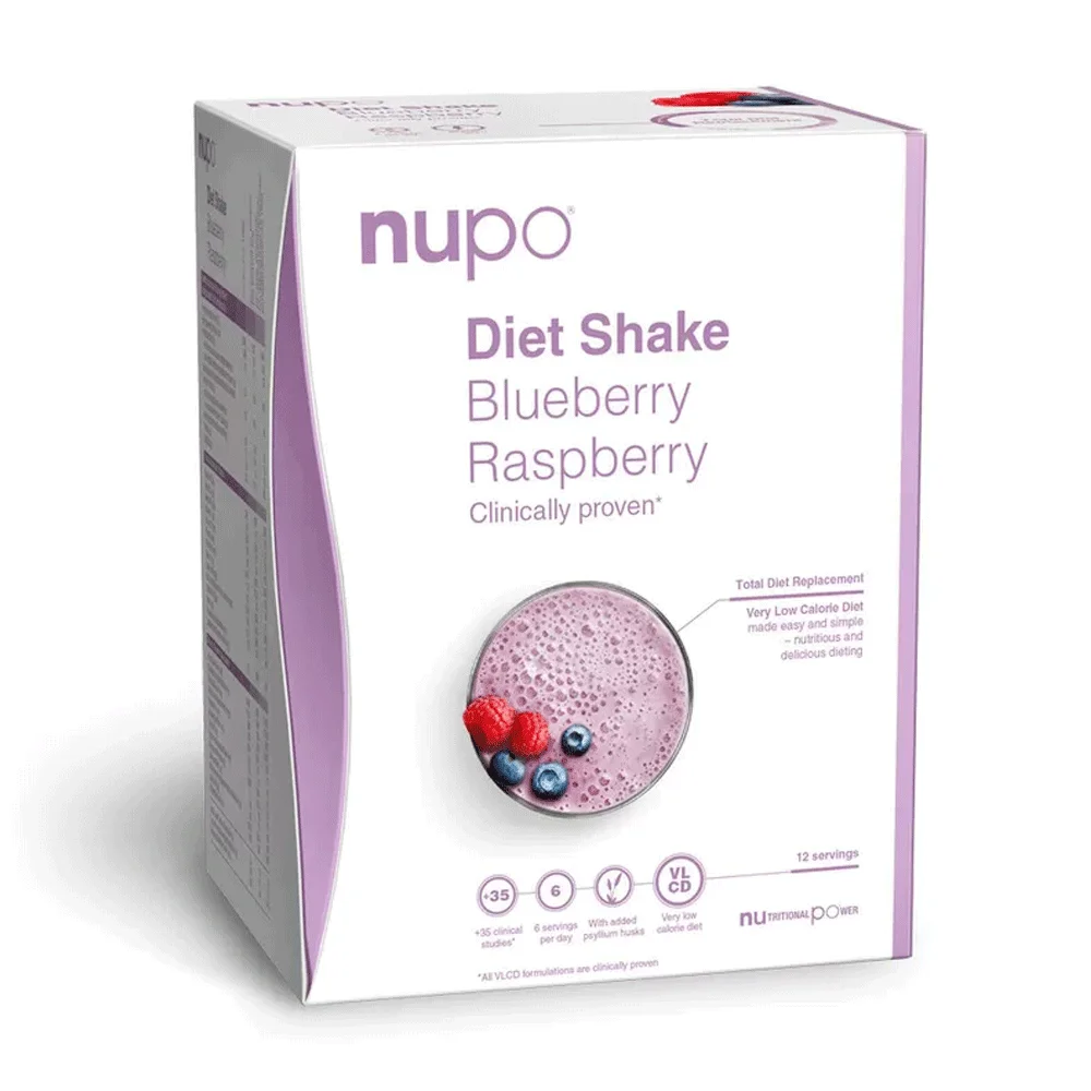 Nupo Diet Shake Blueberry Raspberry – 384 g v:4071579