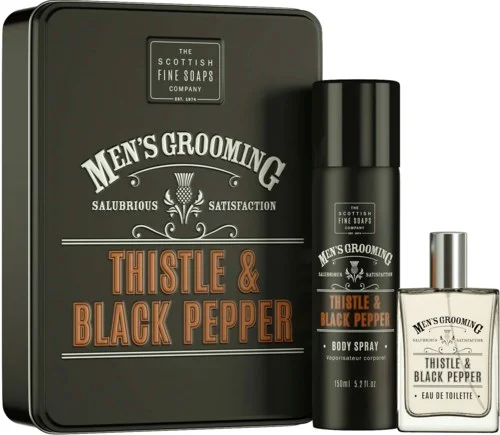 The Scottish Fine Soaps Thistle & Black Pepper Fragrance Duo Gift Set v:1222933 The Scottish Fine Soaps Thistle & Black Pepper Fragrance Duo Gift Set v:1222933