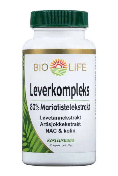 Bio Life Leverkompleks kosttilskudd v:7908227 Bio Life Leverkompleks kosttilskudd v:7908227