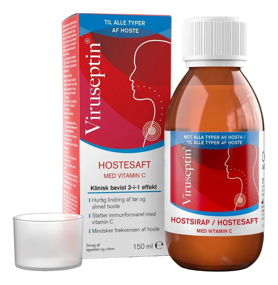 Viruseptin Hostesaft med C-Vitamin – 150 ml. v:9990376 Viruseptin Hostesaft med C-Vitamin – 150 ml. v:9990376