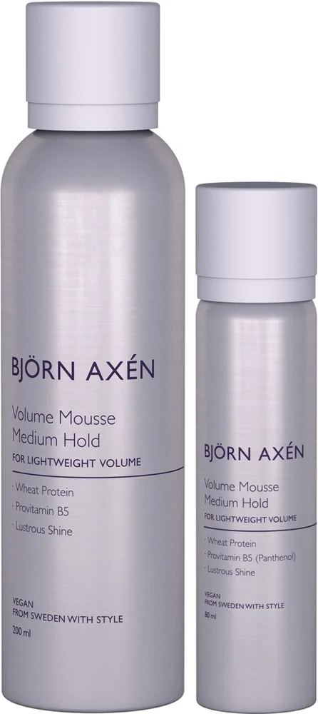 Björn Axén Volume Mousse Medium Hold 200 ml & Travel Size 80 ml v:7807450 Björn Axén Volume Mousse Medium Hold 200 ml & Travel Size 80 ml v:7807450
