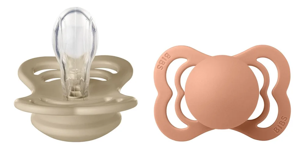 BIBS Supreme Silicone Size 1 Vanilla/Peach 2-pak v:7187178 BIBS Supreme Silicone Size 1 Vanilla/Peach 2-pak v:7187178