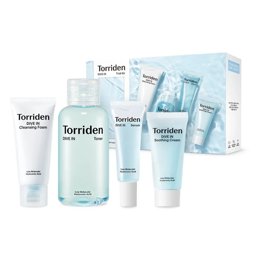 Torriden DIVE-IN Trial Kit – Kompakt hudpleiesett v:6201392