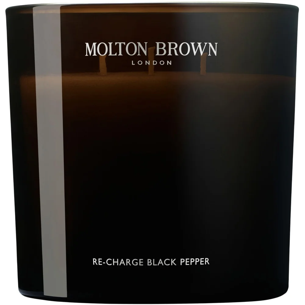 Luxury Scented Candle Triple Wick, Re-Charge Black Pepper v:9346452