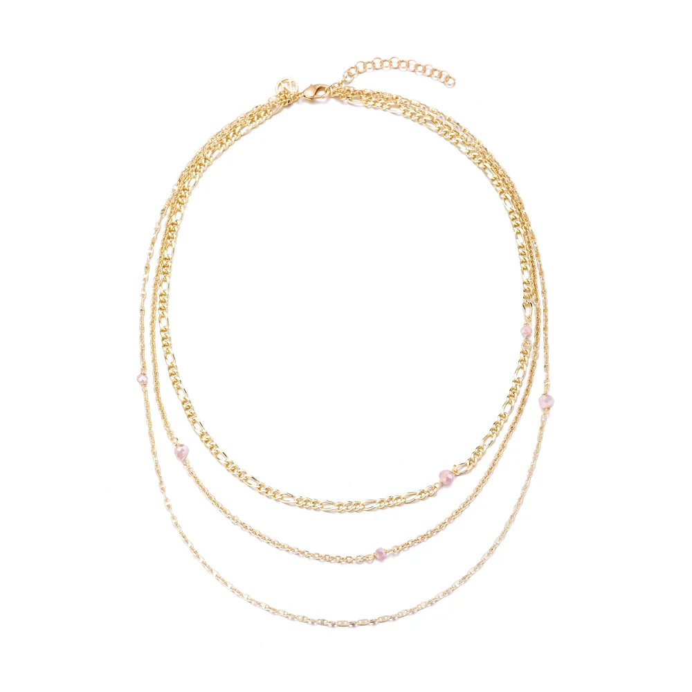 Nora Norway Elly 3 Neck Gold Pink v:5524692
