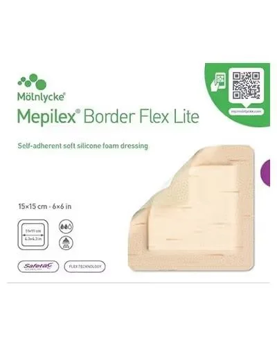 Mepilex Border Flex Lite bandasje 15x15cm 5stk v:7557702