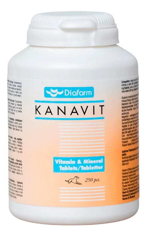 Diafarm Kanavit tabletter – 250 stk. v:4455685 Diafarm Kanavit tabletter – 250 stk. v:4455685