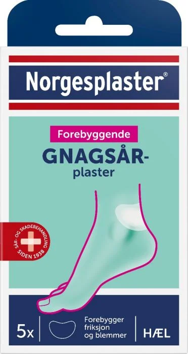 Norgesplaster Forebyggende Gnagsårplaster Hæl 5 stk v:3384079