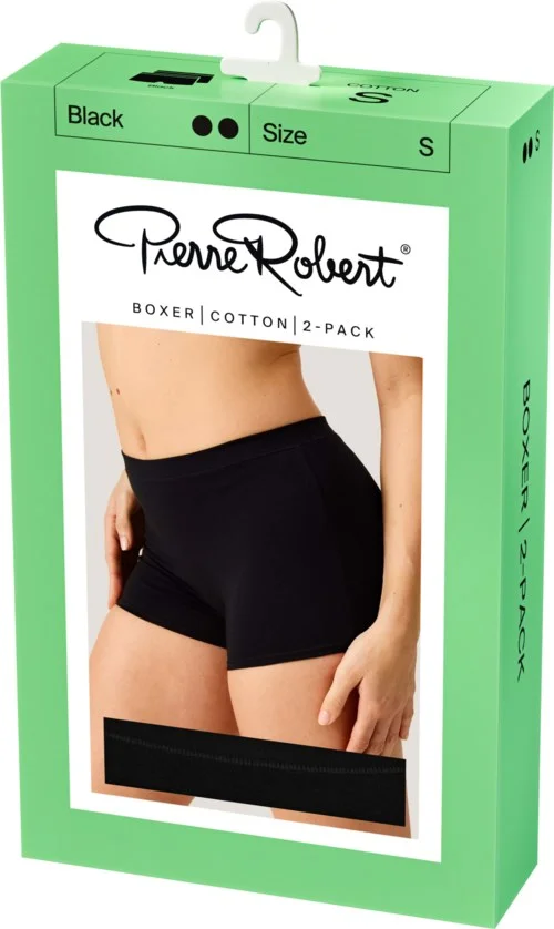 Pierre Robert Boxer Cotton X2 Women Black XL v:1091290