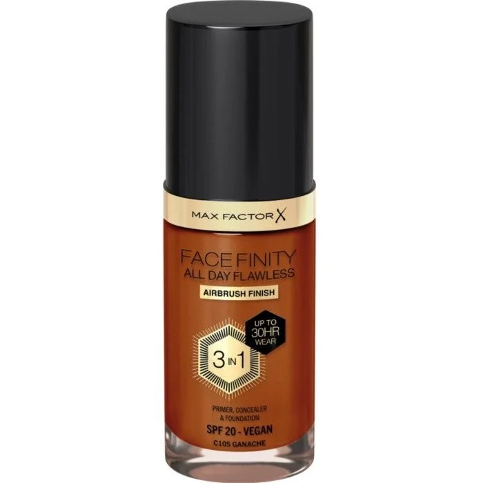 Max Factor Facefinity All Day Flawless Foundation SPF20 C105 Ganache 30 ml v:4356028