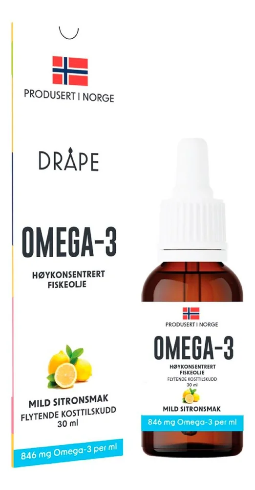 Dråpe omega-3 sitron - 30 ml. v:8829473