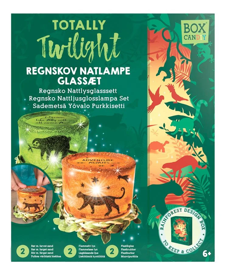 BOX CANDIY Night Light Jars – Totally Twilight Rainforest – 1 stk v:4492983