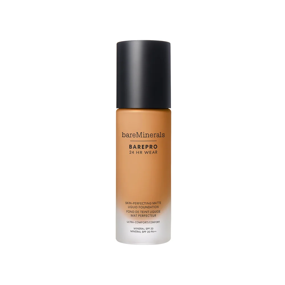 BAREPRO 24HR Skin-Perfecting Matte Liquid Foundation SPF 20 Medium Deep 40 Warm – bareMinerals v:1609524