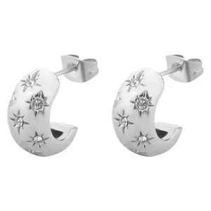 DARK Chunky Star Creole Small Silver v:3949832 DARK Chunky Star Creole Small Silver v:3949832
