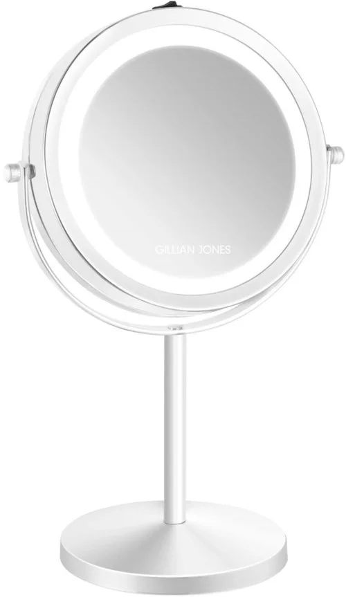 Gillian Jones Table Mirror With Led Light & X10 Magnification White v:7899056 Gillian Jones Table Mirror With Led Light & X10 Magnification White v:7899056
