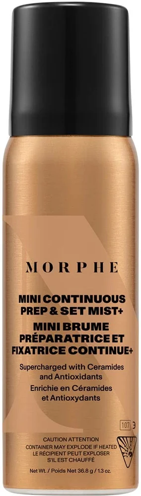 Morphe Mini Continuous Prep & Set Mist+ Supercharged With Antioxidants And Ceramides Mini v:9076340 Morphe Mini Continuous Prep & Set Mist+ Supercharged With Antioxidants And Ceramides Mini v:9076340
