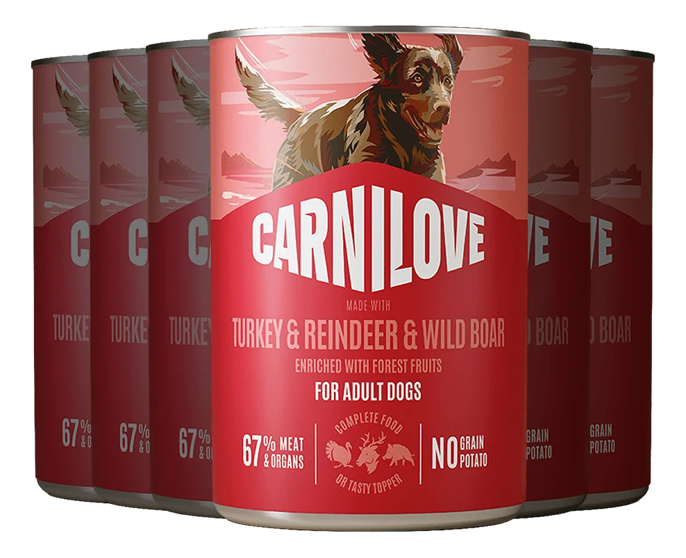 Carnilove Våtfor – kalkun, hjort & reinsdyr – 6 x 400 g. v:5658745