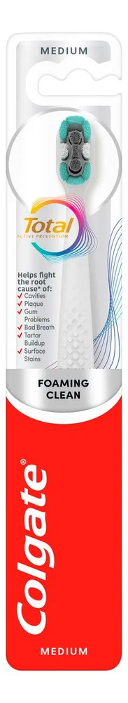 Colgate Tannbørste Total Foaming Clean Medium – 1 stk. v:3906522 Colgate Tannbørste Total Foaming Clean Medium – 1 stk. v:3906522