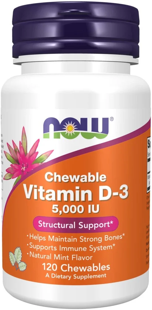 NOW Vitamin D-3 5000 Iu 120 stk v:9807328 NOW Vitamin D-3 5000 Iu 120 stk v:9807328