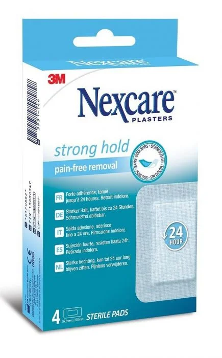 3M Nexcare Sensitiv silikonplaster 7,62×10,1cm 4stk v:3035246 3M Nexcare Sensitiv silikonplaster 7,62×10,1cm 4stk v:3035246