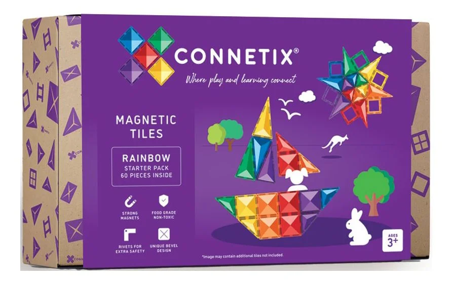 Connetix Starter Pack – magnetsett 60 deler – rainbow – 1 stk. v:2053326 Connetix Starter Pack – magnetsett 60 deler – rainbow – 1 stk. v:2053326