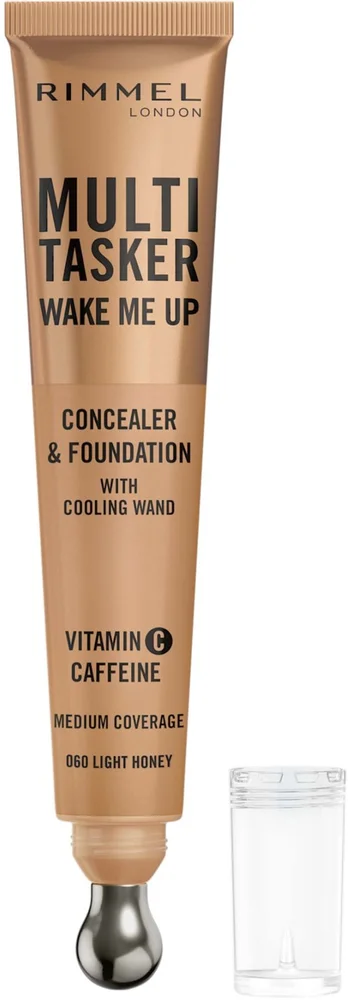 Rimmel Multi Tasker Wake Me Up Concealer & Foundation Light Honey 060 v:6059593