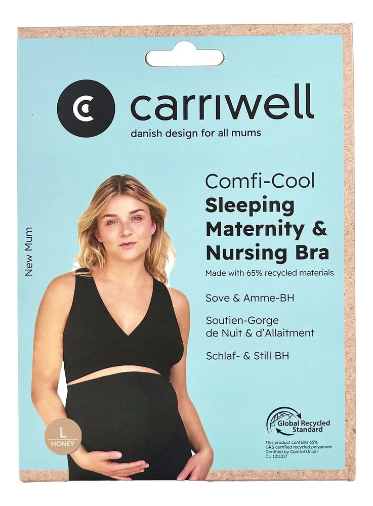 Carriwell Comfi-Cool Maternity & Nursing Bra – Beige – L – 1 stk. v:3564401