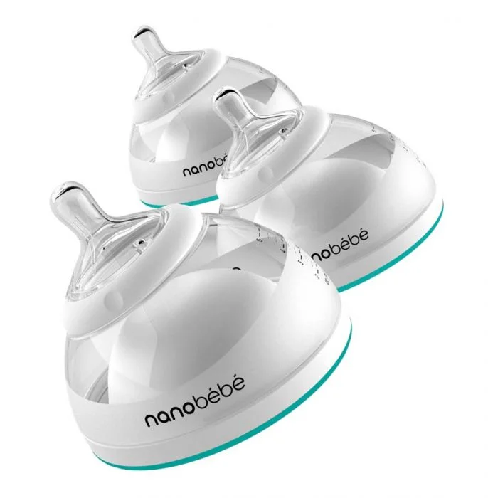 Nanobébé tåteflaske 0 mnd+ turkis 150 ml 3 pk v:4891924 Nanobébé tåteflaske 0 mnd+ turkis 150 ml 3 pk v:4891924