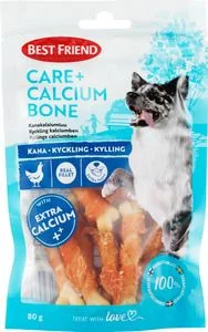 Best friend Calcium snakcs kylling og and 80g v:9907346