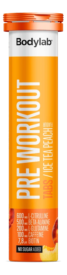 Bodylab Pre Workout Tabs Ice Tea Peach – 20 stk. v:2198396 Bodylab Pre Workout Tabs Ice Tea Peach – 20 stk. v:2198396