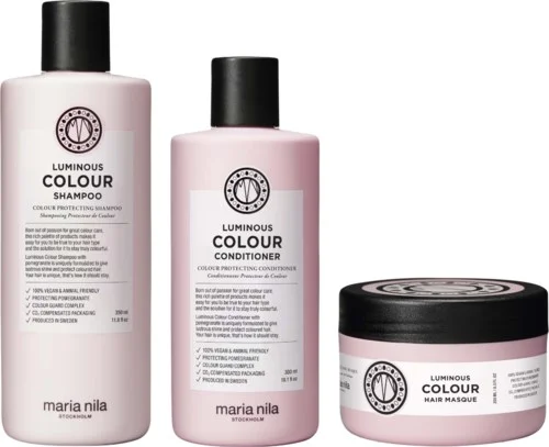 maria nila Luminous Colour Bundle Shampoo 350 ml & Conditioner 300 ml & Masque 250 ml v:9421701 maria nila Luminous Colour Bundle Shampoo 350 ml & Conditioner 300 ml & Masque 250 ml v:9421701
