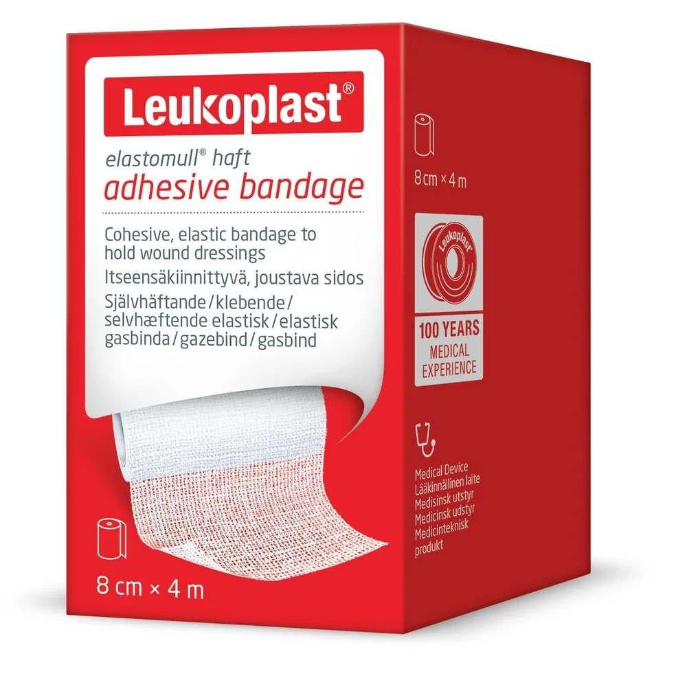 Leukoplast Elastomull Haft 8 cm x 4 m v:1990162 Leukoplast Elastomull Haft 8 cm x 4 m v:1990162