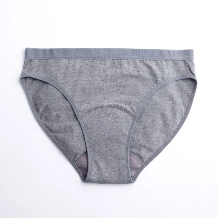ImseVimse mensentruse bikini L gråmelert v:6475551 ImseVimse mensentruse bikini L gråmelert v:6475551