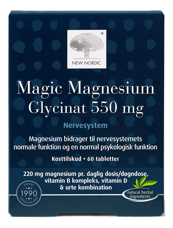 New Nordic Magic Magnesium Glycinate – 60 tabl. v:8809567 New Nordic Magic Magnesium Glycinate – 60 tabl. v:8809567