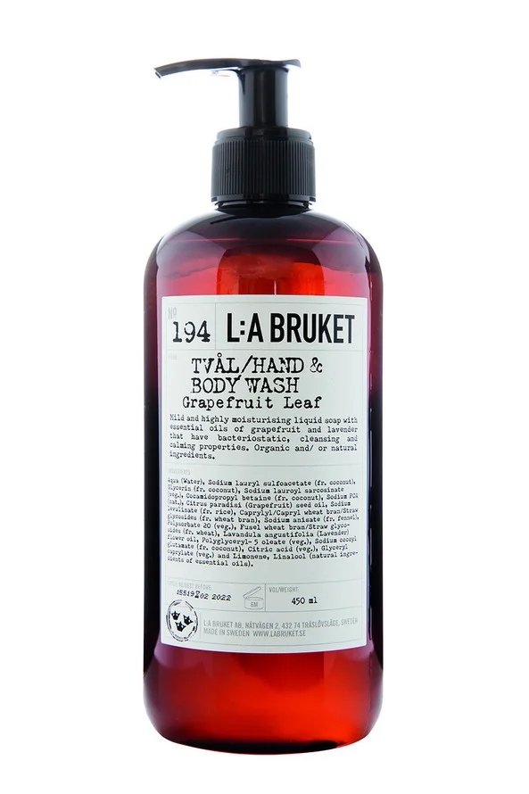 194 Hand & Body Wash Grapefruit Leaf 450 ml – L:A BRUKET v:9662167