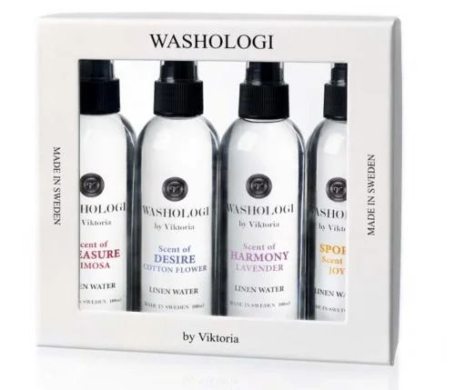 Washologi Linen Water Giftbox 4 x 100 ml v:9381621 Washologi Linen Water Giftbox 4 x 100 ml v:9381621
