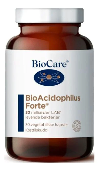 Biocare BioAcidophilus Forte Plus 30 Kapsler – 1 stk. v:1512715 Biocare BioAcidophilus Forte Plus 30 Kapsler – 1 stk. v:1512715