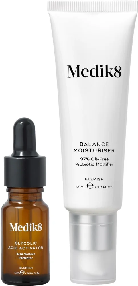 Medik8 Balance Moisturiser with Glycolic Acid Activator 50 + 5 ml 50 ml v:6082647