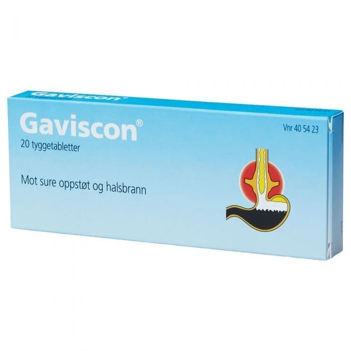 Gaviscon 20 tyggetabletter v:4812512