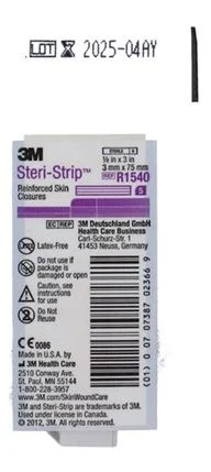 3M Steri-strip 1540R – 3 x 75 mm – 5 stk. v:7434156 3M Steri-strip 1540R – 3 x 75 mm – 5 stk. v:7434156