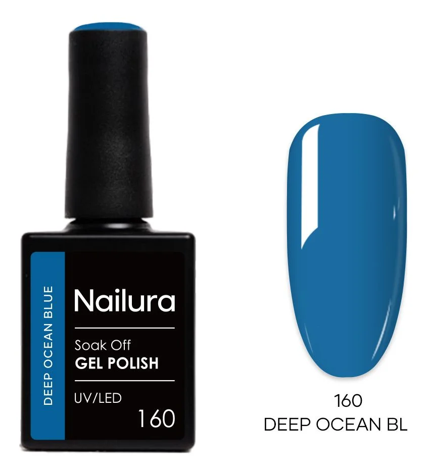 Nailura Gel Polish 160 - Deep Ocean Blue - 10 ml. v:3568431