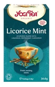 Yogi Licorice Mint 17 Te Poser Økologisk v:1701390 Yogi Licorice Mint 17 Te Poser Økologisk v:1701390