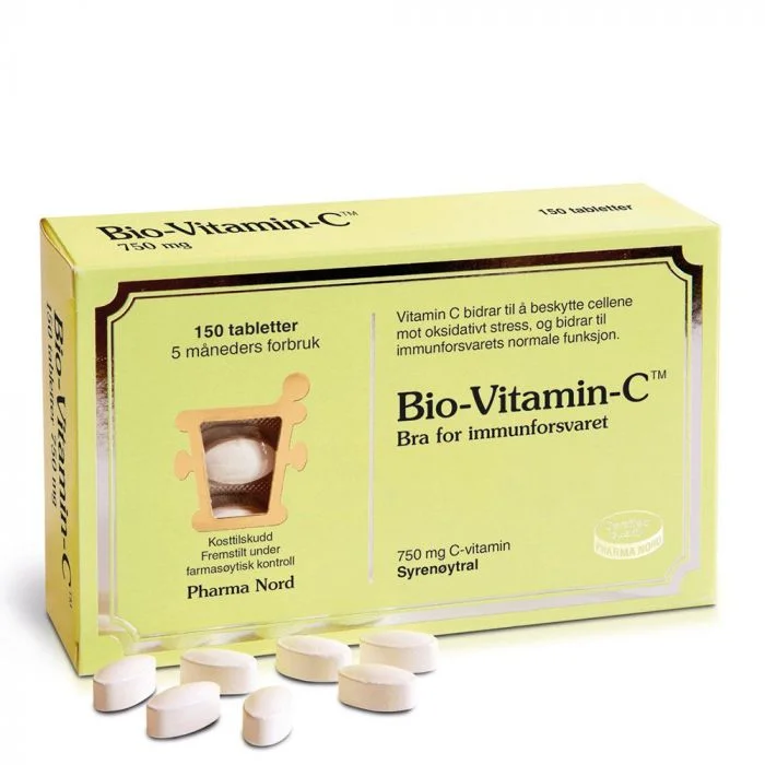 Bio-Vitamin-C Tab 750Mg 150 stk v:5299813 Bio-Vitamin-C Tab 750Mg 150 stk v:5299813