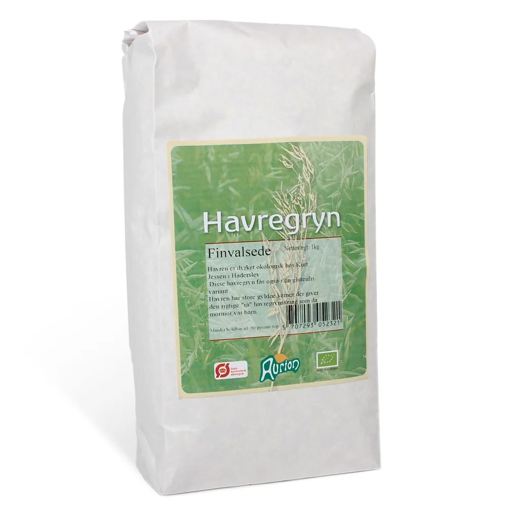 Aurion Glutenfri Havregryn – Fine – 1000 g v:8261015 Aurion Glutenfri Havregryn – Fine – 1000 g v:8261015