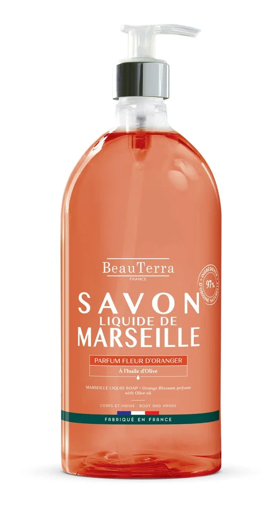 BeauTerra Marselle Liquid Soap Orange Blossom - 1000 ml. v:5489779