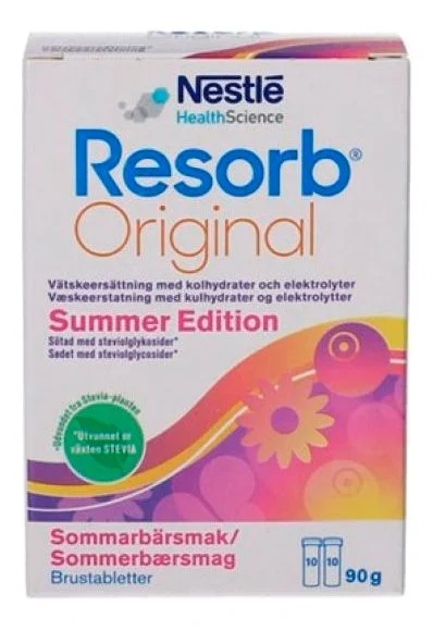 Resorb Original Sommerbær – 2 x 10 brusetabl. v:2028630 Resorb Original Sommerbær – 2 x 10 brusetabl. v:2028630