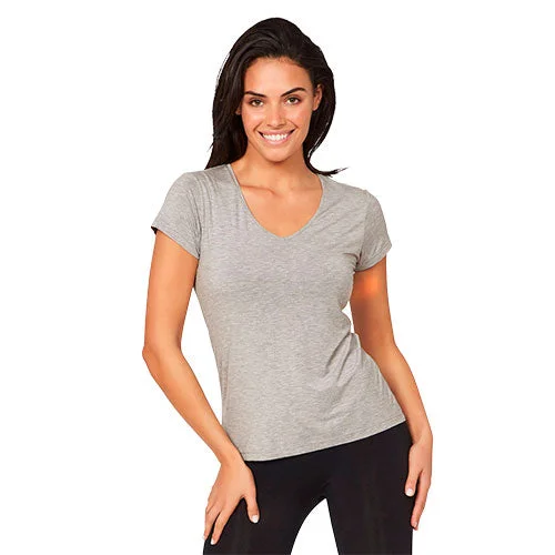 Women’s V-Neck T-Shirt Lysegrå | Str. S v:2522786 Women’s V-Neck T-Shirt Lysegrå | Str. S v:2522786